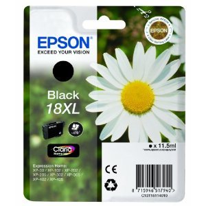 Tinteiro Epson Original 18 XL, T1811 preto