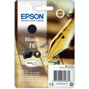 Tinteiro Epson 16 Preto Original Série Caneta e Palavras Cruzadas (C13T16214010)
