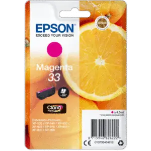 Tinteiro Epson 33 Magenta Original Série Laranjas (C13T33434012)