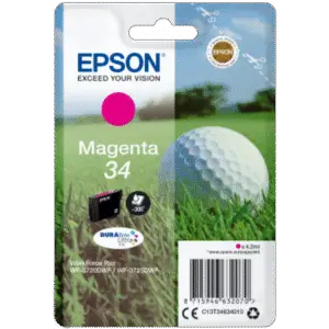 Tinteiro Epson 34 Magenta Original Série Bola de Golfe (C13T34634010)