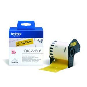 Rolo de pelicula continua Autocolante (amarelo) 62mmx15,24ms