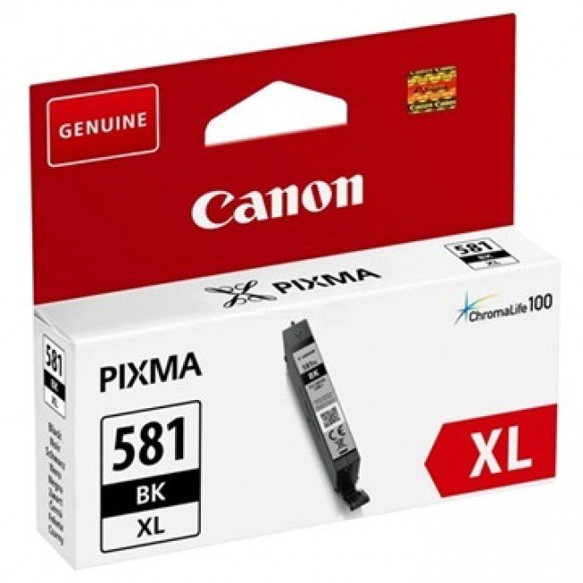 Tinteiro Canon CLI-581BK XL Preto Original (2052C001)