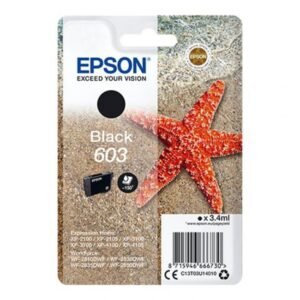 Tinteiro Epson 603 Preto Original Série Estrela do Mar (C13T03U14010)